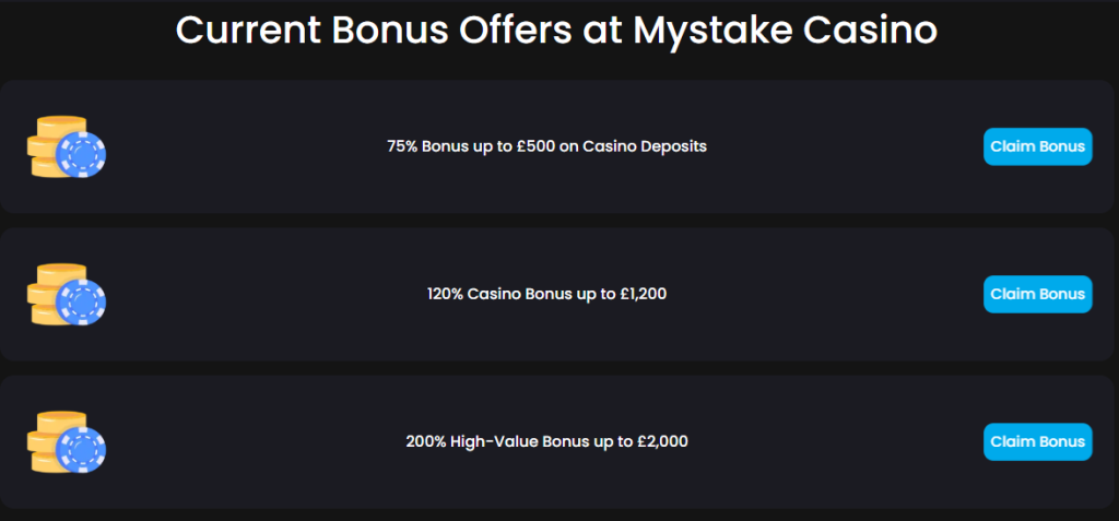 Mystake Casino Bonus
