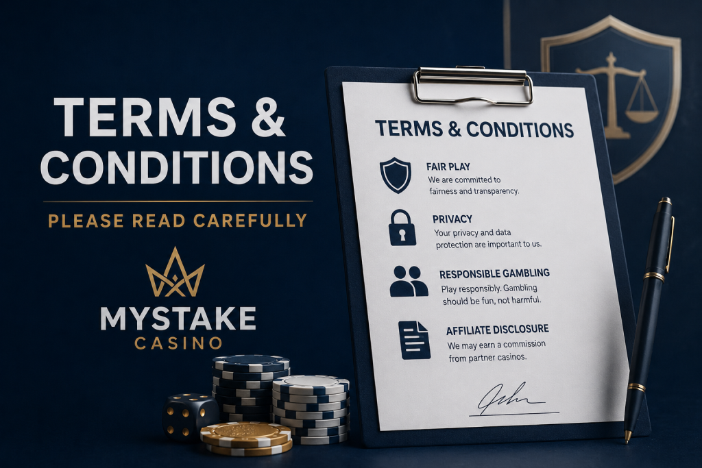 Terms & Conditions Mystake Casino